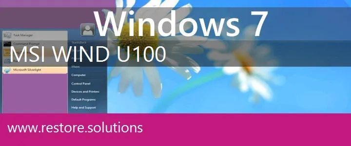 MSI Wind U100 windows 7 recovery