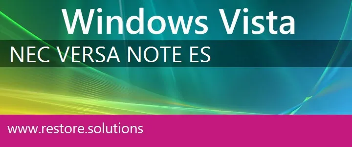 NEC Versa Note ES windows vista recovery