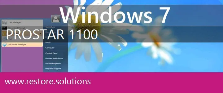 Prostar 1100 windows 7 recovery