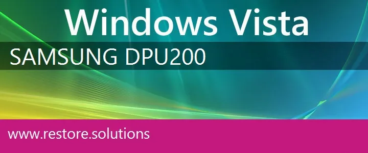 Samsung DPU200 windows vista recovery