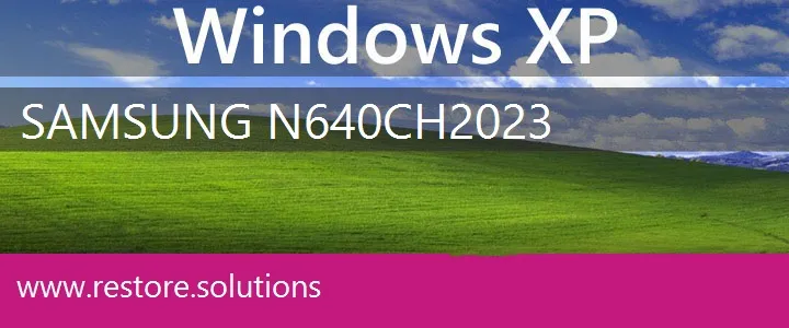 Samsung N640CH2023 windows xp recovery