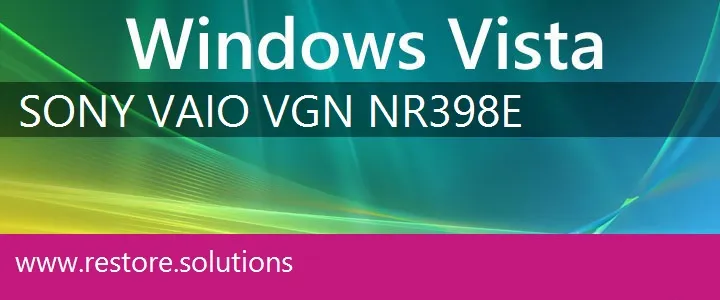 Sony Vaio VGN-NR398E windows vista recovery