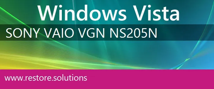 Sony Vaio VGN-NS205N windows vista recovery