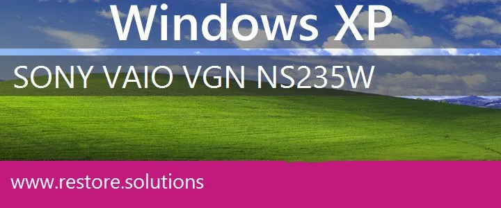 Sony Vaio VGN-NS235W windows xp recovery