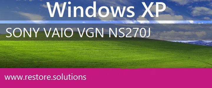 Sony Vaio VGN-NS270J windows xp recovery