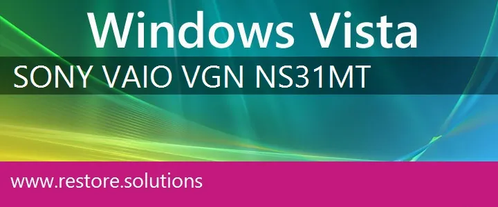 Sony Vaio VGN-NS31MT windows vista recovery