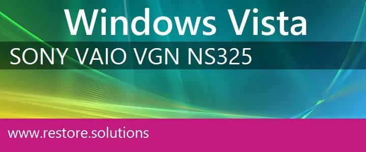 Sony Vaio VGN-NS325 windows vista recovery