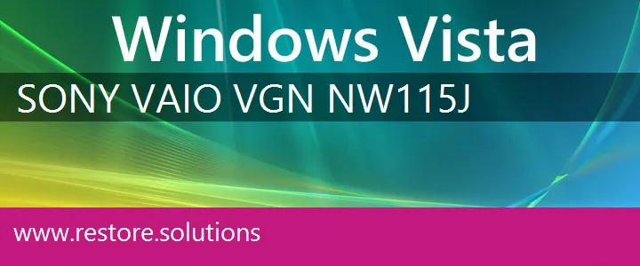 Sony Vaio VGN-NW115J windows vista recovery