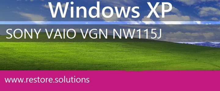 Sony Vaio VGN-NW115J windows xp recovery