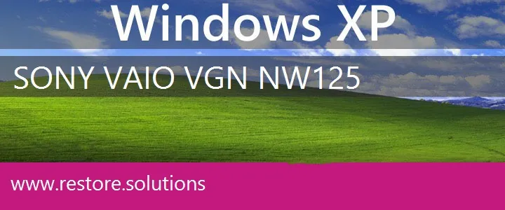 Sony Vaio VGN-NW125 windows xp recovery