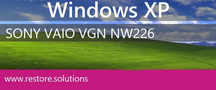 Sony Vaio VGN-NW226 windows xp recovery