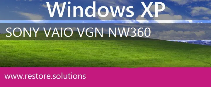 Sony Vaio VGN-NW360 windows xp recovery