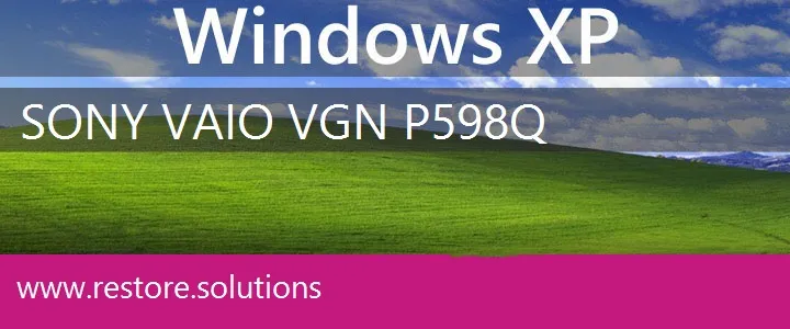 Sony Vaio VGN-P598Q windows xp recovery