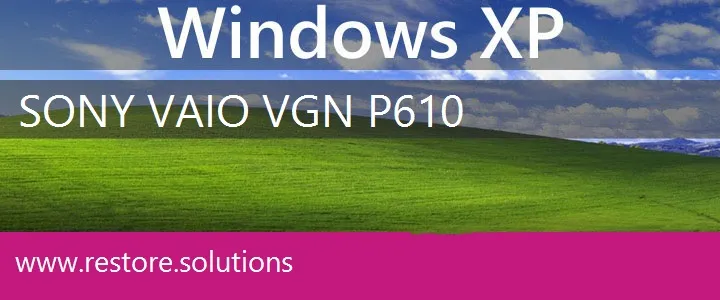 Sony Vaio VGN-P610 windows xp recovery