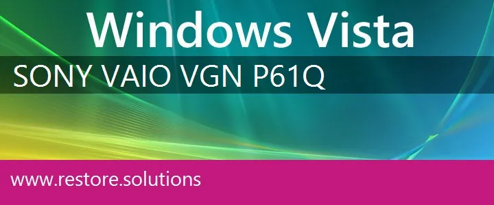 Sony Vaio VGN-P61Q windows vista recovery