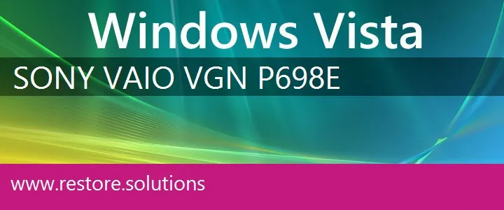 Sony Vaio VGN-P698E windows vista recovery