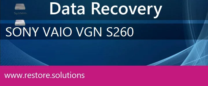 Sony Vaio VGN-S260 data recovery