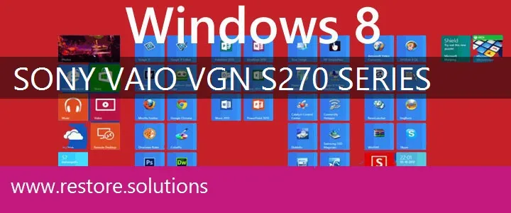 Sony Vaio VGN-S270 Series windows 8 recovery