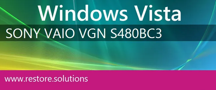 Sony Vaio VGN-S480BC3 windows vista recovery