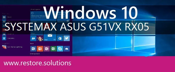 Systemax Asus G51VX-RX05 windows 10 recovery