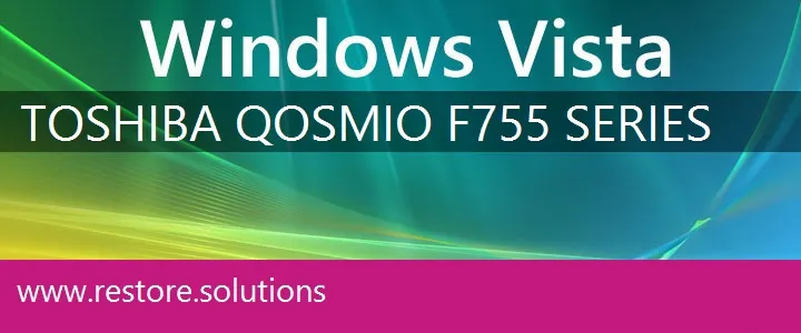 Toshiba Qosmio F755 Series windows vista recovery