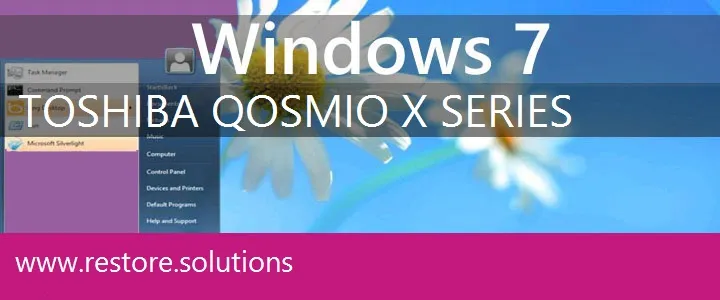 Toshiba Qosmio X Series windows 7 recovery