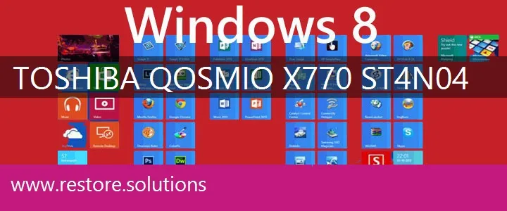 Toshiba Qosmio X770-ST4N04 windows 8 recovery