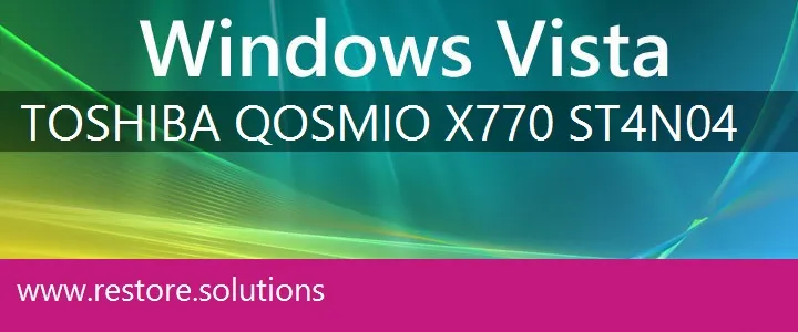 Toshiba Qosmio X770-ST4N04 windows vista recovery