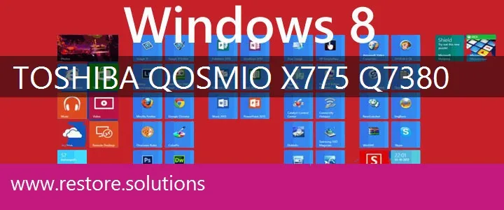Toshiba Qosmio X775-Q7380 windows 8 recovery