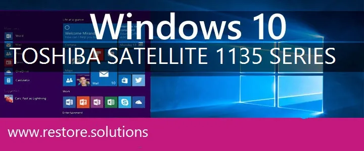 Toshiba Satellite 1135 Series windows 10 recovery