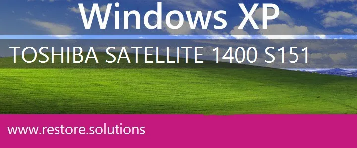 Toshiba Satellite 1400-S151 windows xp recovery