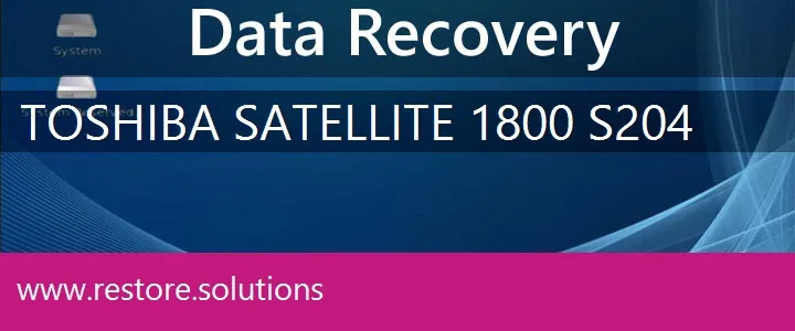 Toshiba Satellite 1800-S204 data recovery