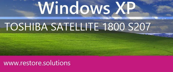 Toshiba Satellite 1800-S207 windows xp recovery