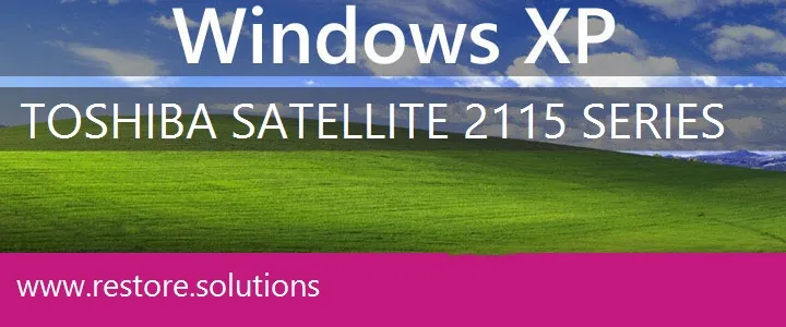 Toshiba Satellite 2115 Series windows xp recovery