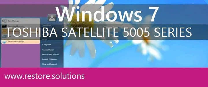 Toshiba Satellite 5005 Series windows 7 recovery