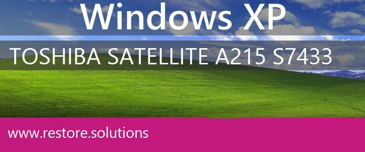Toshiba Satellite A215-S7433 windows xp recovery