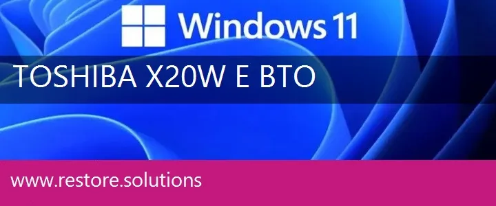 Toshiba X20W-E-BTO windows 11 recovery