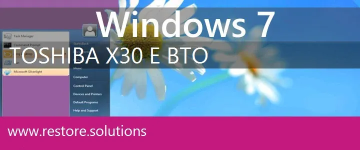 Toshiba X30-E-BTO windows 7 recovery