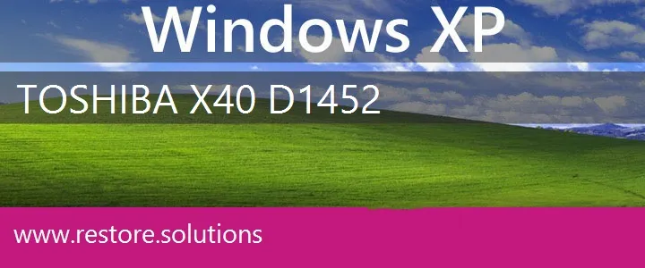 Toshiba X40-D1452 windows xp recovery