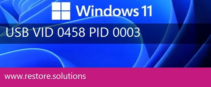 USB\VID_0458&PID_0003 Windows 11 Drivers
