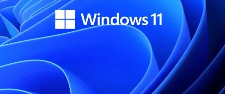 Blue Windows® 11 Desktop