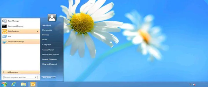Blue Windows 7 Desktop