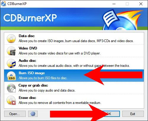 burn dvd recovery iso step 2