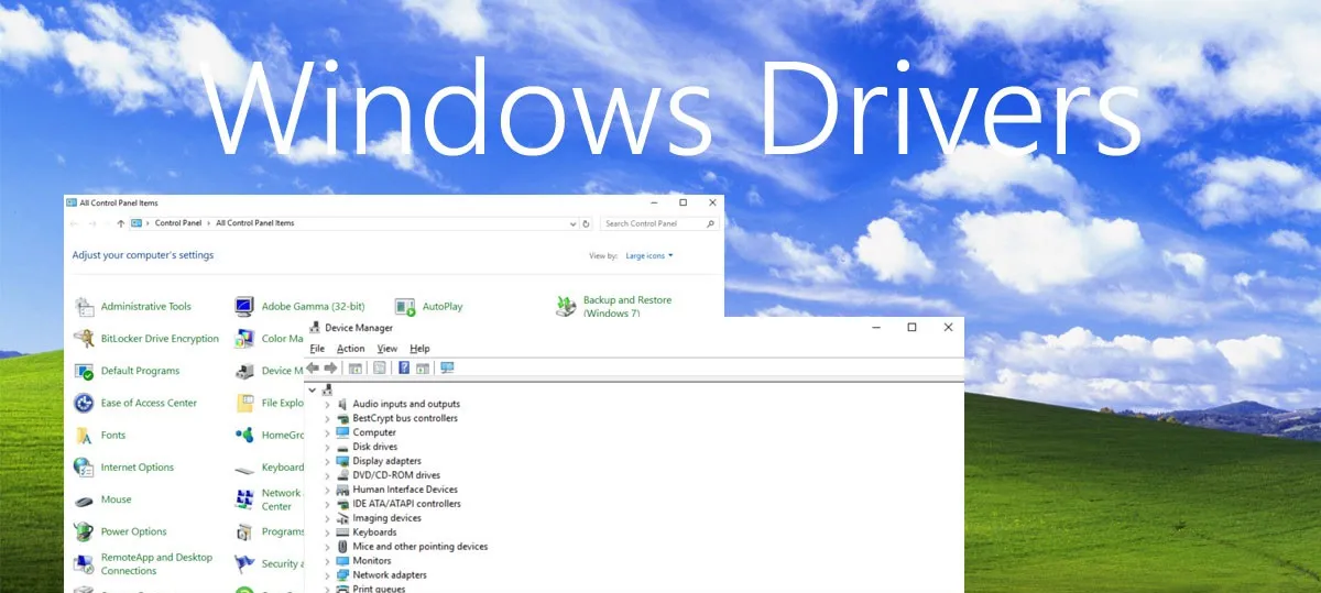 Install the Windows drivers