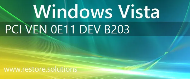 PCI\VEN_0E11&DEV_B203 Windows Vista Drivers