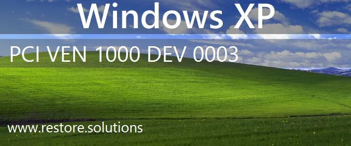 PCI\VEN_1000&DEV_0003 Windows XP Drivers