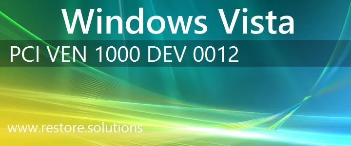 PCI\VEN_1000&DEV_0012 Windows Vista Drivers
