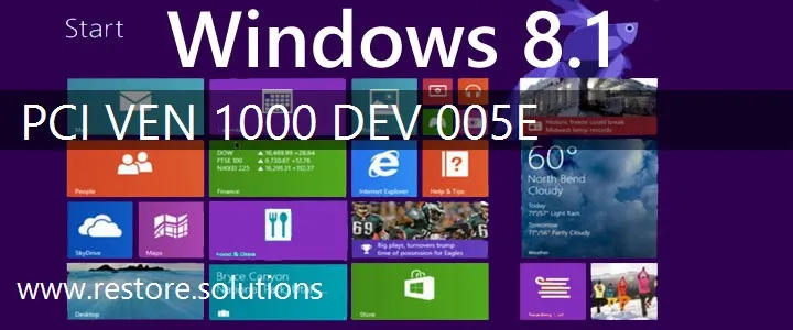 PCI\VEN_1000&DEV_005E Windows 8.1 Drivers
