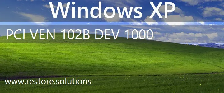 PCI\VEN_102B&DEV_1000 Windows XP Drivers