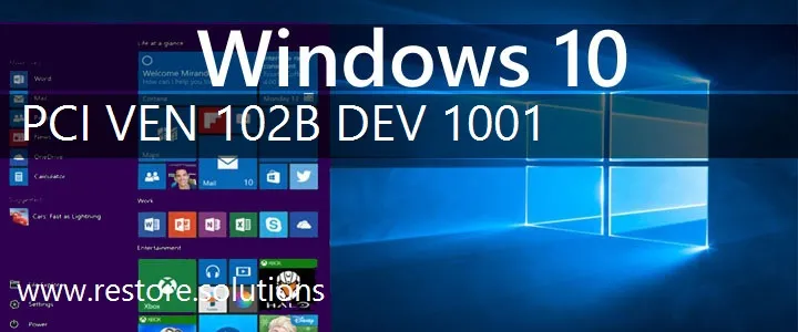 PCI\VEN_102B&DEV_1001 Windows 10 Drivers